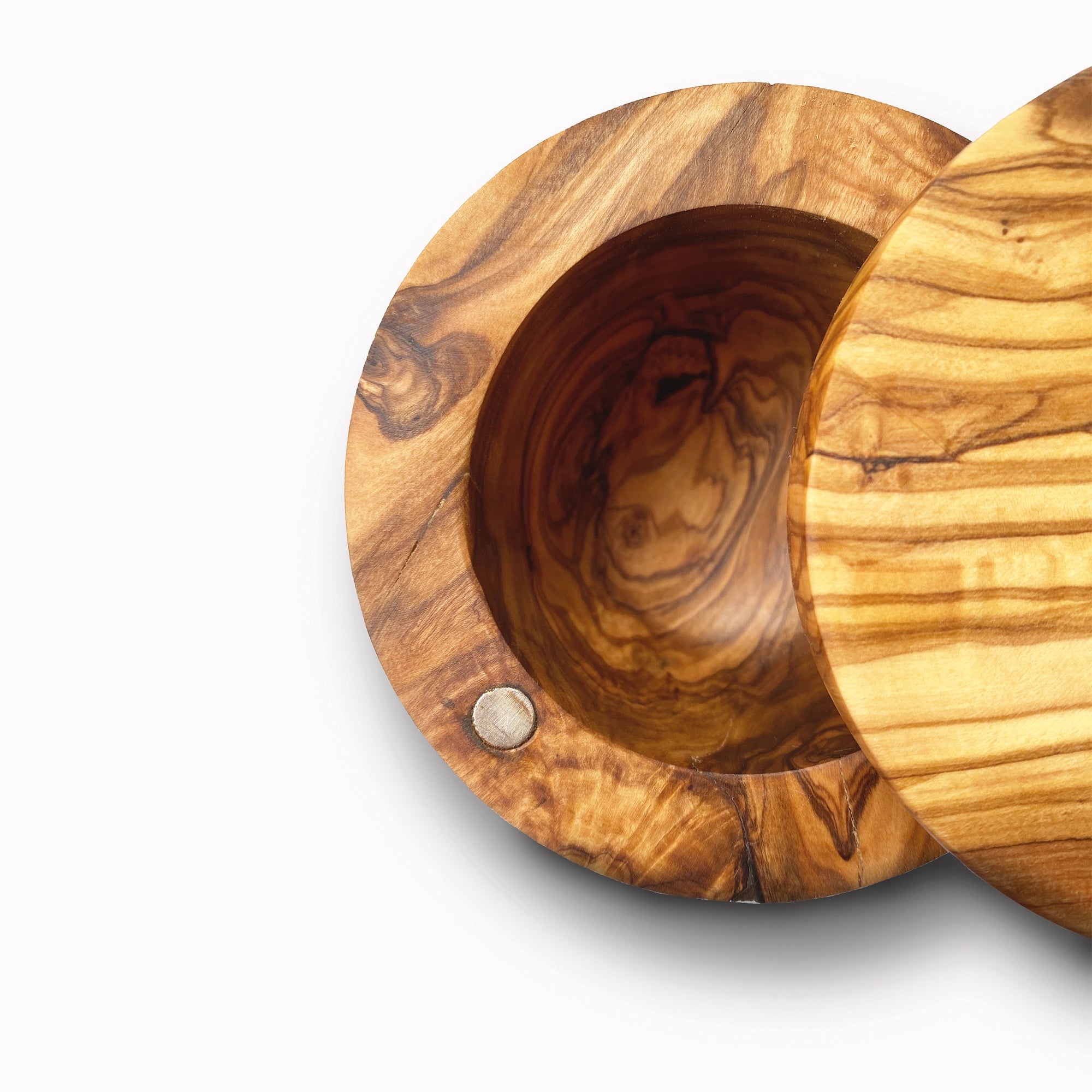 Handmade Olive Wood Salt Cellar