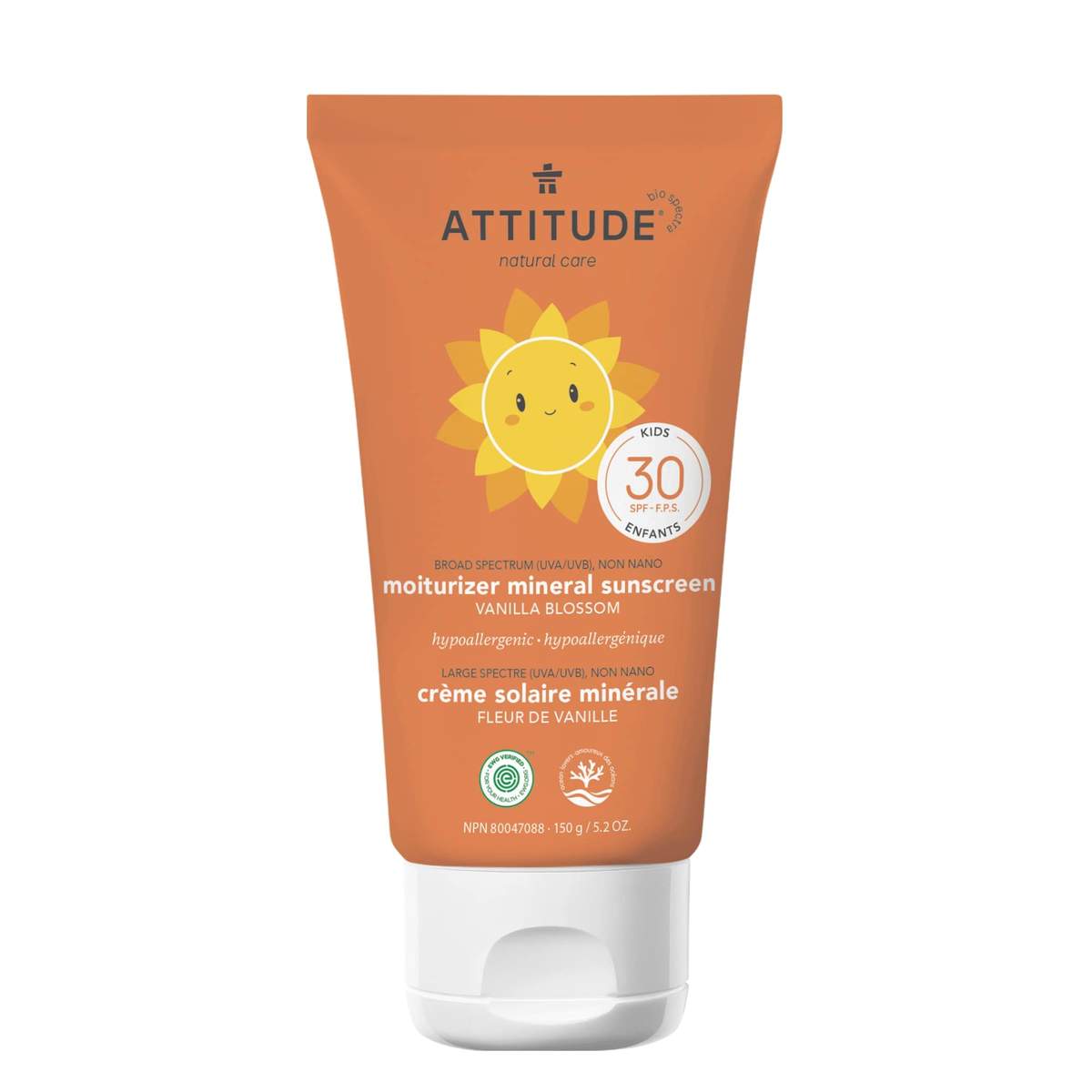 Attitude SPF30 Mineral Baby Sunscreen Vanilla Blossom